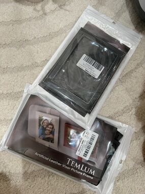 Temlum Artificial Leather Visor Picture Frame - 3 pieces